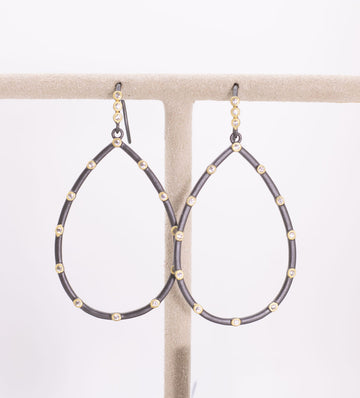 Best Everyday Bezel Teardrop Earring by Freida Rothman