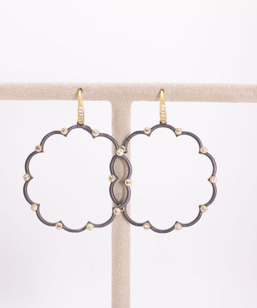Brooklyn in Bloom Open Hoop by Freida Rothman