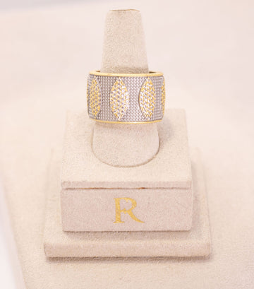 Brooklyn in Bloom Wide Band Ring by Freida Rothman