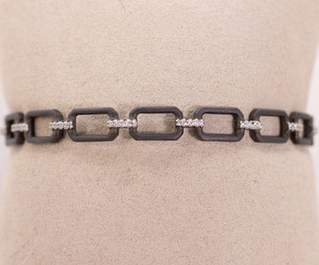 Chain Link Slide Bangle by Freida Rothman