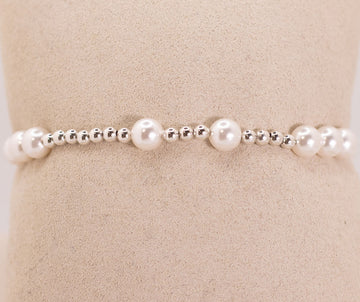 Hope Unwritten Sterling Pearl 6mm Bracelet - by E Newton