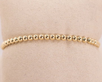 Classic Gold 4mm Bracelet - by E Newton