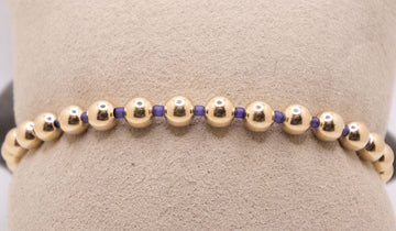 Gameday Hope Grateful 5mm- Deep Purple Bracelet by E Newton