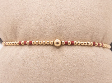 Gameday Hope Joy 2mm- Bright Red Bracelet by E Newton