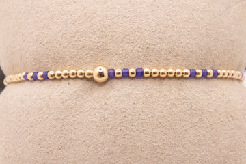 Gameday Hope Joy 2mm- Deep Purple  Bracelet by E Newton