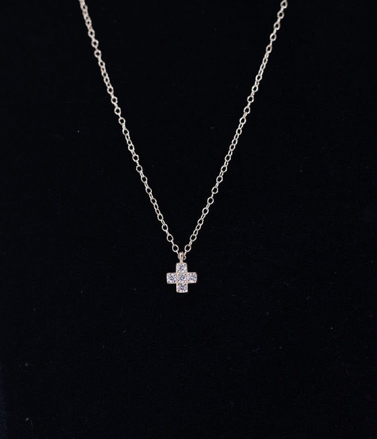 Enewton - 14k Gold & Diamond Signature Cross Necklace