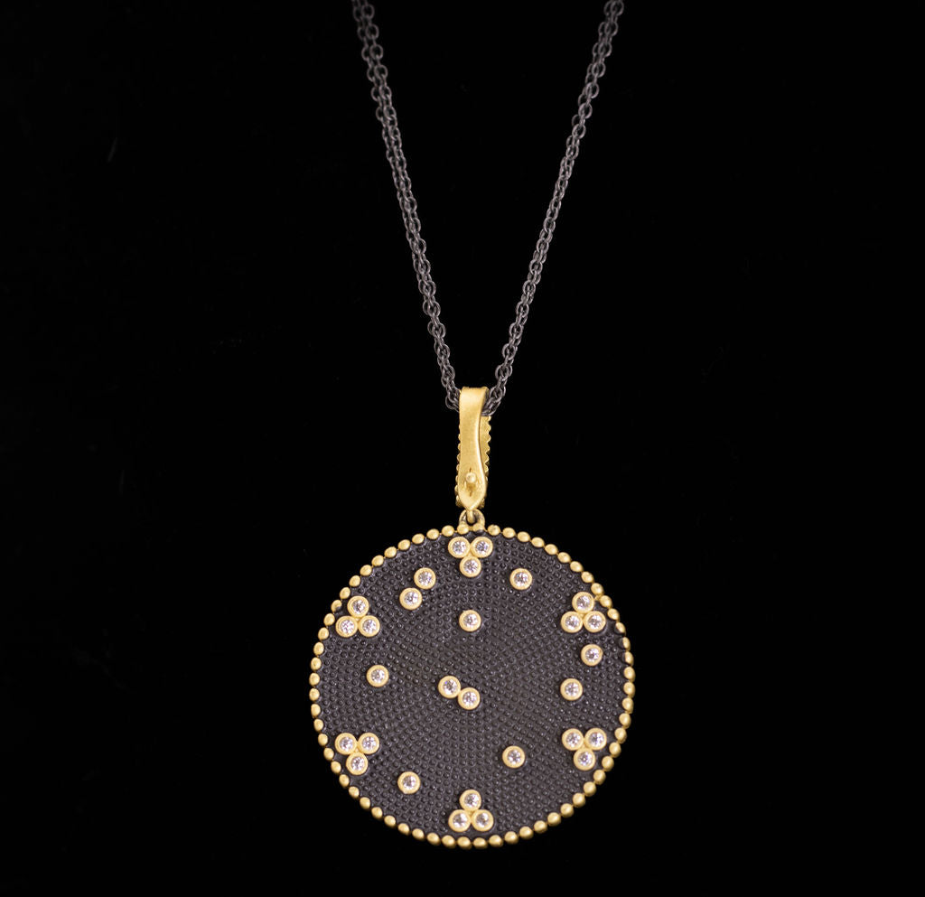 Signature Double Sided Pendant by Freida Rothman