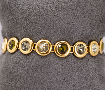 Rainbow Tennis Bracelet Shades of Jade by Julie Vos