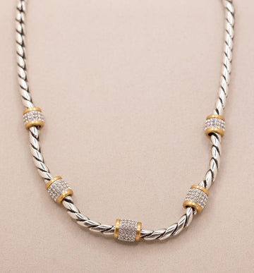 Meridian 2-Tone Necklace by Brighton