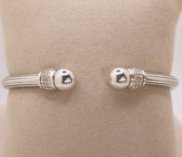 Meridian Open Hinge Bangle by Brighton