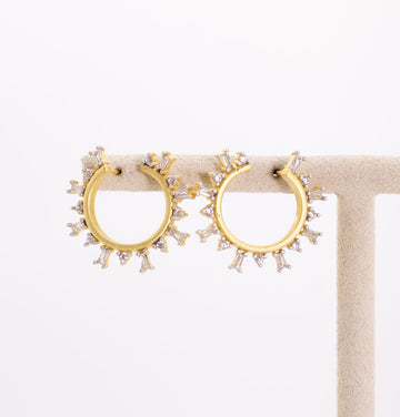 Midnight Mosaic Illusion Hoop by Freida Rothman