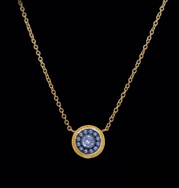 Nautical Button Necklace by Freida Rothman