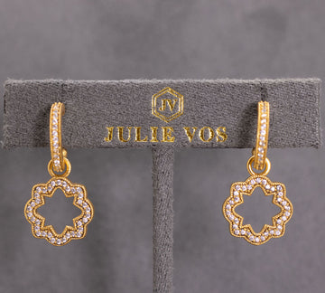 Odette Hoop & Charm Earrings by Julie Vos