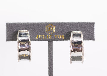 Savoy Hoop Earrings in Silver by Julie Vos