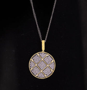 Signature Double Sided Pendant by Freida Rothman
