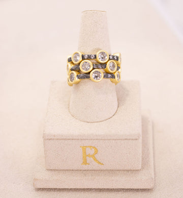 Starry Night Ring Set by Freida Rothman